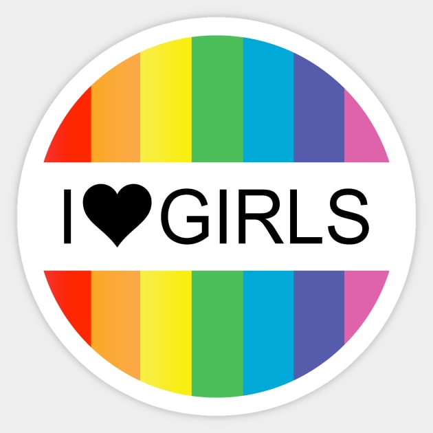 i heart girls Sticker by chromatosis